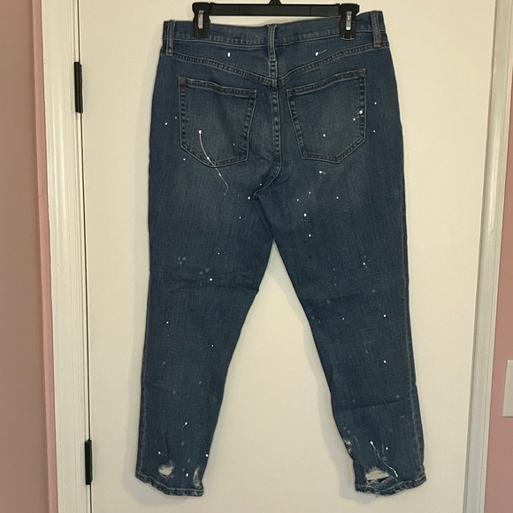 GAP Best Girlfriend distressed paint splatter jeans - Picture 4 of 8